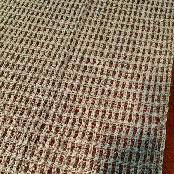 Crochet Style Table Scarf w/Fringe - Picture 2 of 7